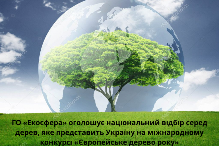 ГО «Екосфера» знову оголошує національний відбір серед дерев, яке представить Україну на міжнародному конкурсі «Європейське дерево року»